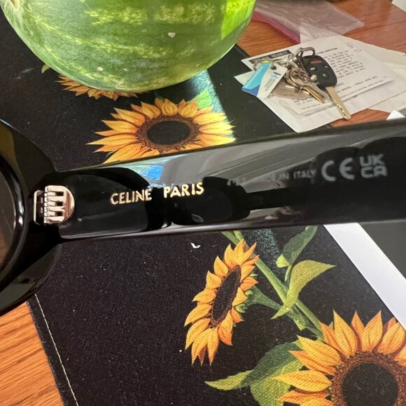 Celine CL40194 Triomphe Oval Women's Sunglasses Travel Authentic + Original Box - Picture 2 of 5